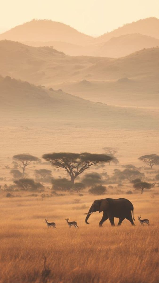 Elephants on the Ol Pejeta plains